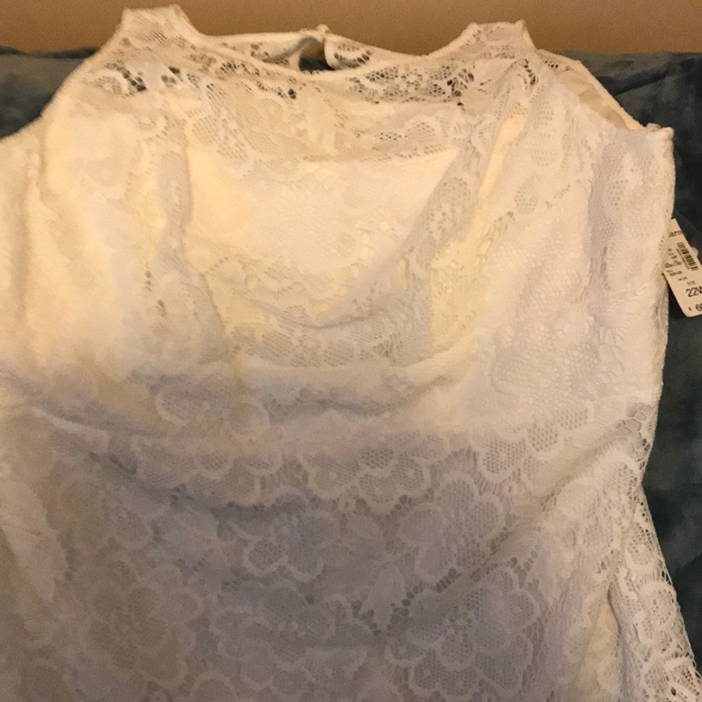 Lace white dress